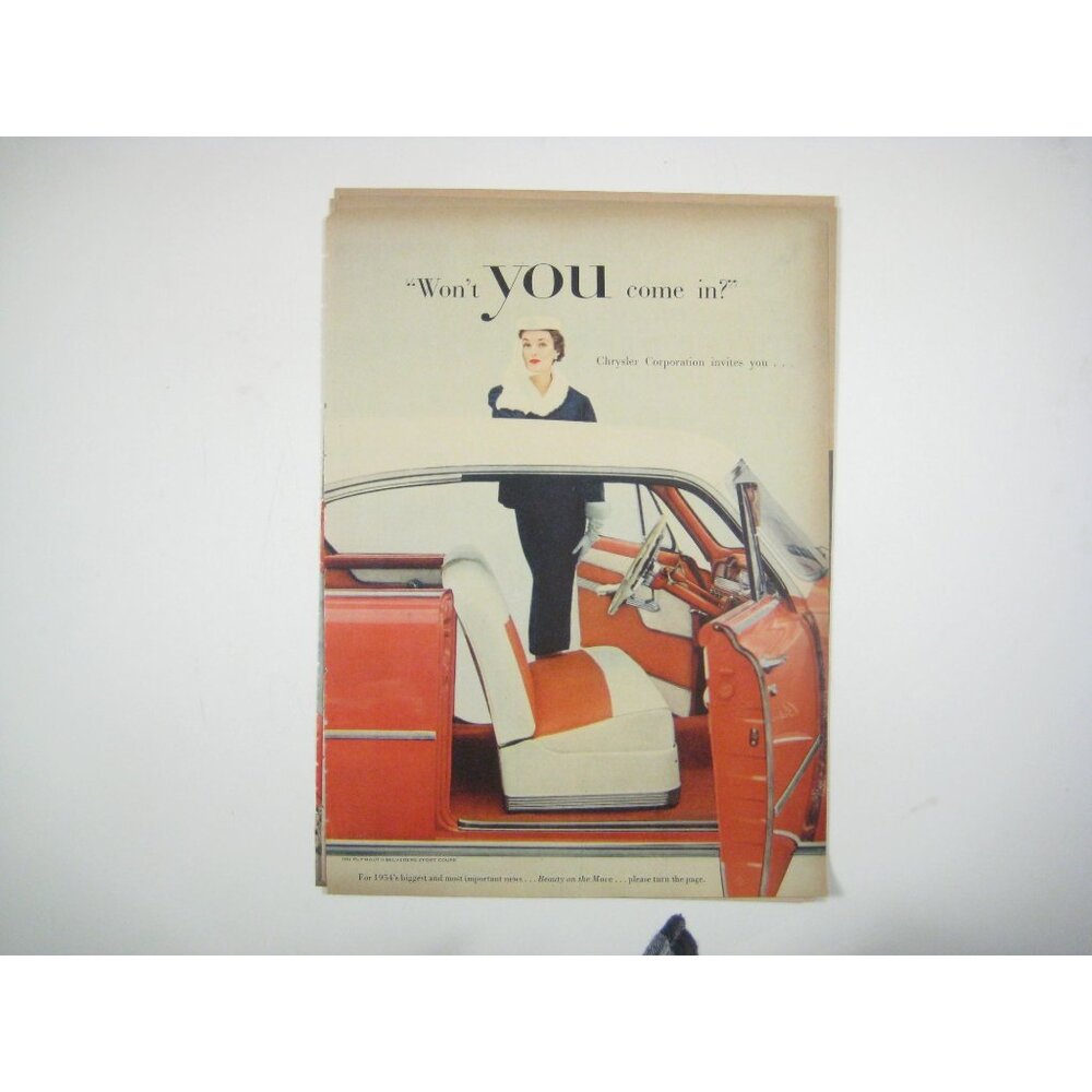 1953 Chrysler RARE 9 Page Plymouth Dodge De Soto Chrysler Imperial Vintage Ad